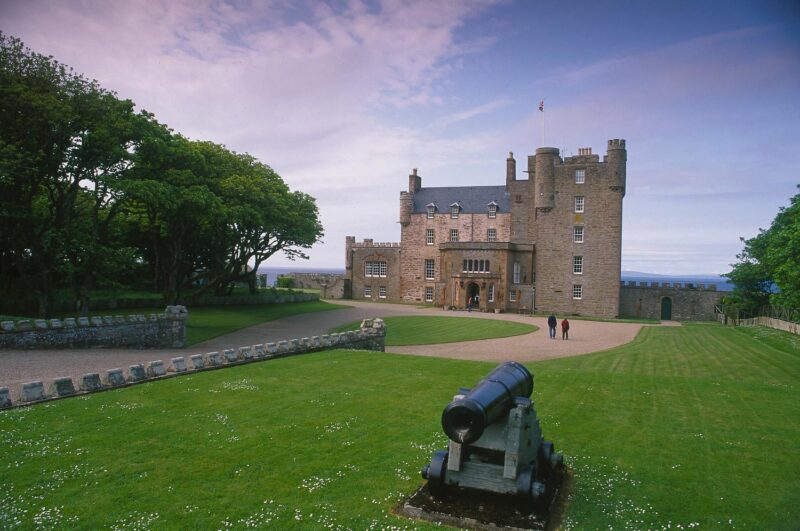 Looking Over An Ornamental Canon To The Castle Of Mey view 2